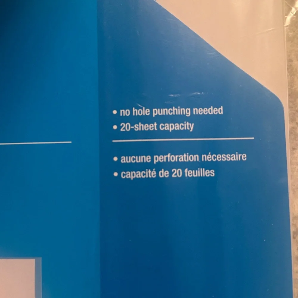 Staples Blue Report Cover